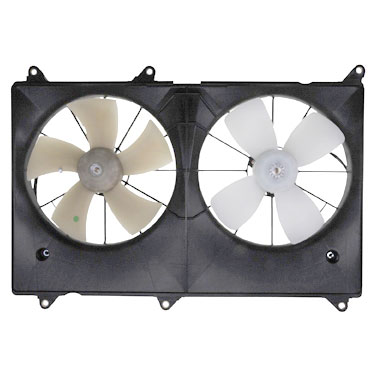 New 2002 Toyota Highlander Car Radiator Fan Dual Fan Assembly - 2.4L Models without Towing Pkg