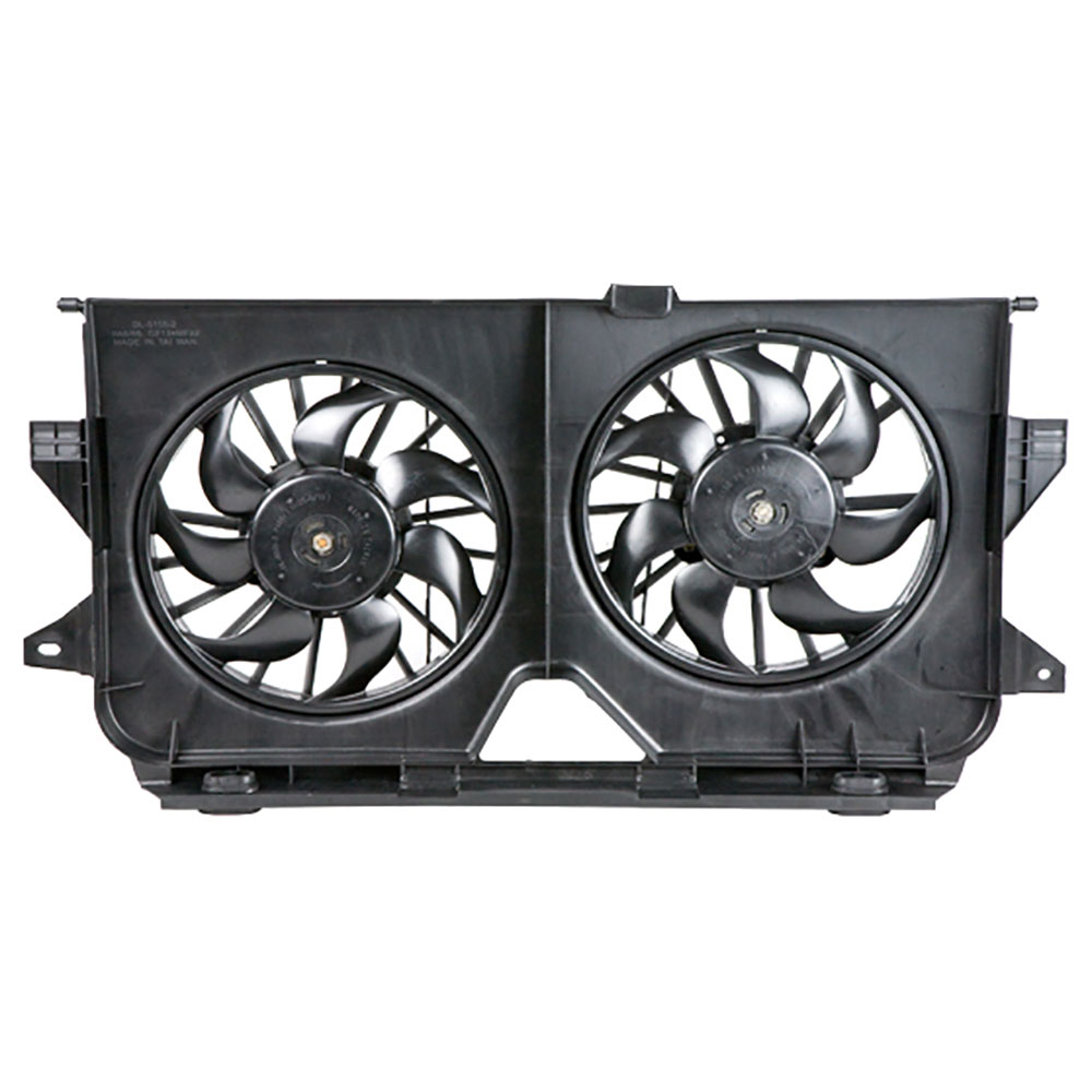 New 2007 Dodge Grand Caravan Car Radiator Fan Dual Fan Assembly - 3.8L Models