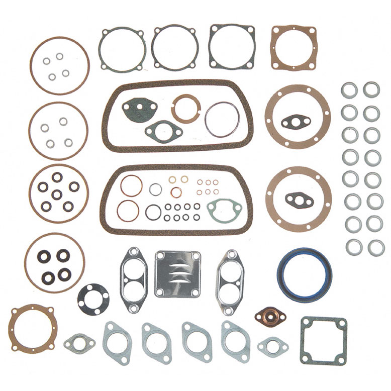 New 1970 Volkswagen Type 3 Engine Gasket Set - Full 1.6L Engine - Intake Manifold Gasket for Fuel Injected Engine not Included