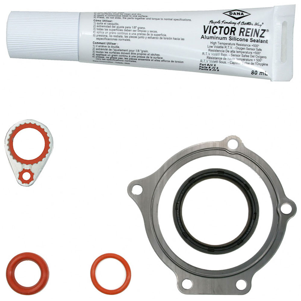 New 2006 Isuzu Ascender Engine Gasket Set - Timing Cover 4.2L Engine - MFI - 2nd Design Balancer With Larger Diameter Hub And Machined Notches