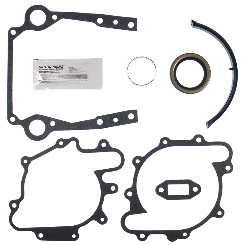 New 1977 Oldsmobile Cutlass Salon Engine Gasket Set - Timing Cover Pair 6.6L Engine - Contains Repair Sleeve