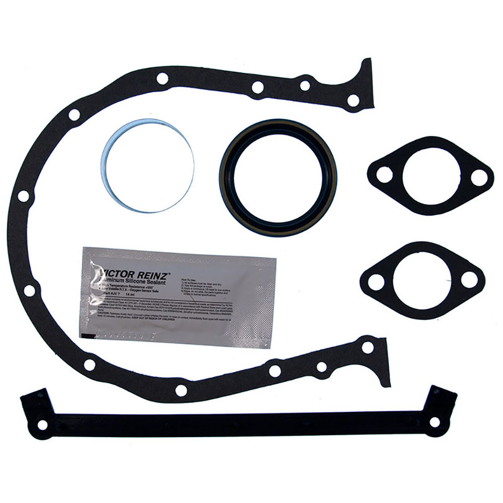 New 1973 GMC Suburban Engine Gasket Set - Timing Cover Pair 7.4L Engine - Naturally Aspirated - Base - 4 Barrel Carb. - OHV - Contains Repair Sleeve