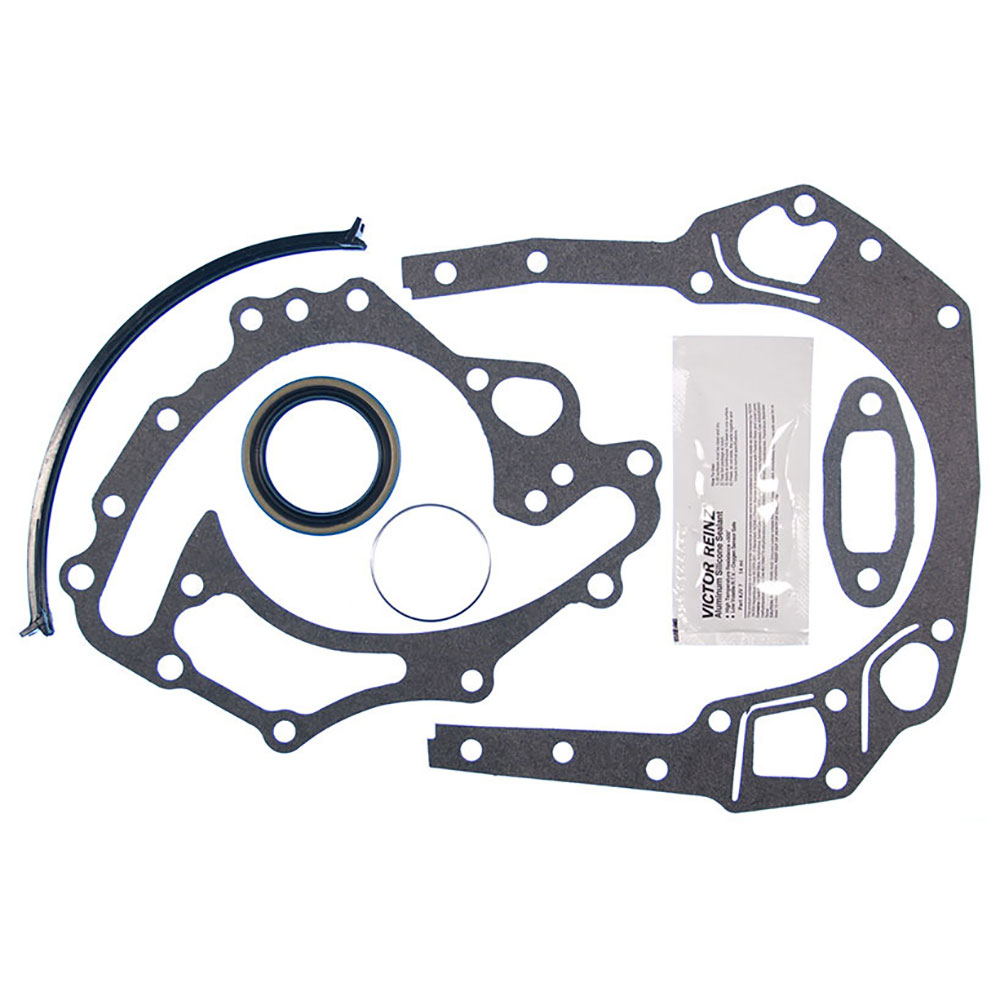New 1981 Ford F Series Trucks Engine Gasket Set - Timing Cover Pair 6.6L Engine - Ranger Lariat - Contains Repair Sleeve