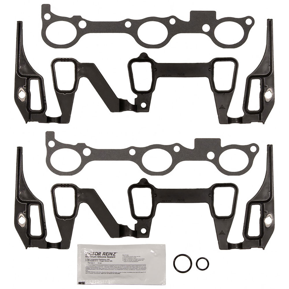 New 1995 Oldsmobile Achieva Intake Manifold Gasket Set 3.1L Engine - 1st Design without Push Rod Guides on Intake Gasket