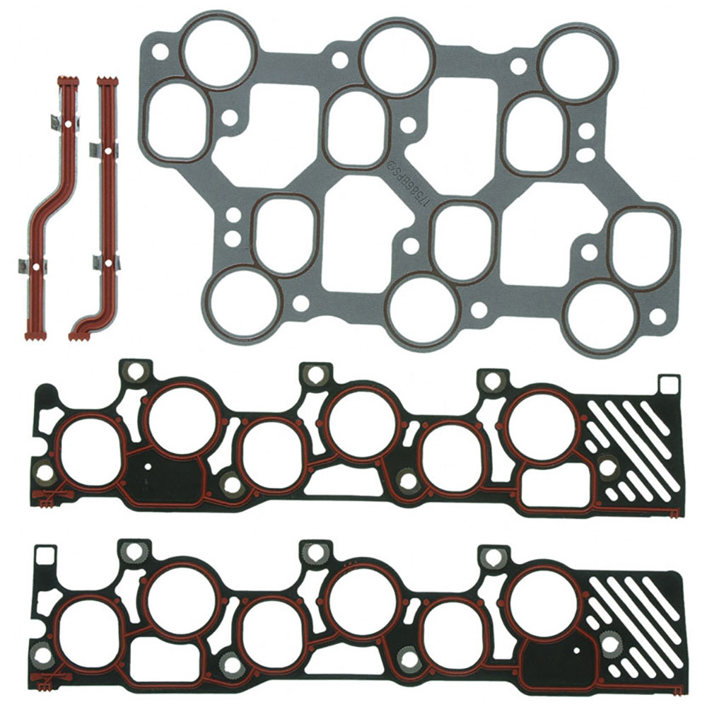 New 1997 Ford F Series Trucks Intake Manifold Gasket Set 4.2L Engine - Naturally Aspirated - XLT Triton - MFI - OHV - From 7/31/97