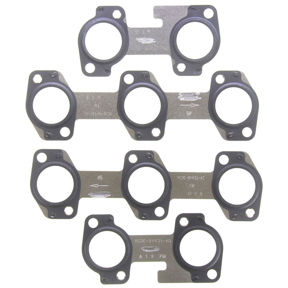 New 2000 Ford F Series Trucks Exhaust Manifold Gasket Set 6.8L Engine - XLT - 2 Piece