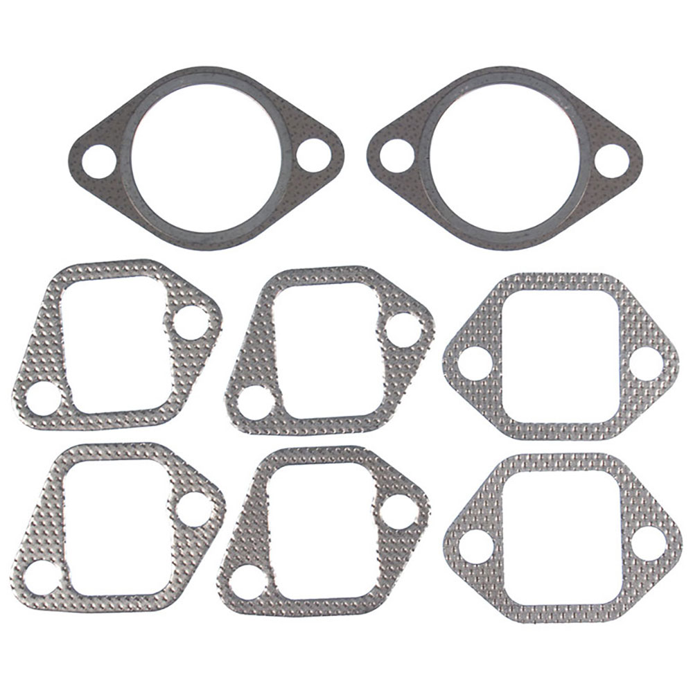 New 1959 Cadillac Commercial Chassis Exhaust Manifold Gasket Set 6.4L Engine - 4 Barrel Carb. - Adapter to Block