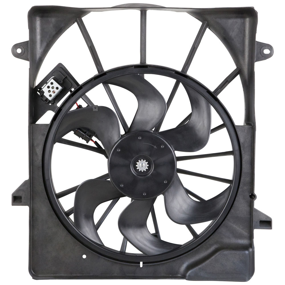 New 2011 Dodge Nitro Car Radiator Fan Radiator and Condenser Side - 3.7L Models