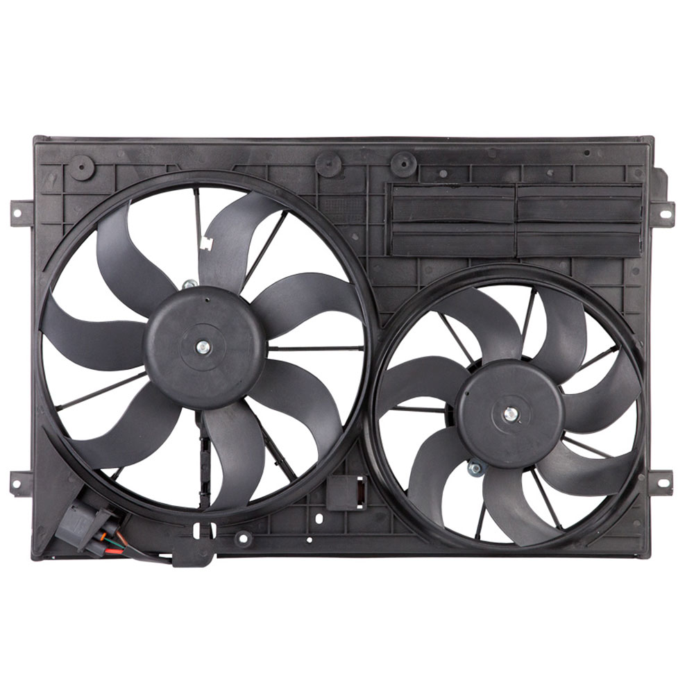 New 2007 Volkswagen Eos Car Radiator Fan Dual Fan Assembly - All Models