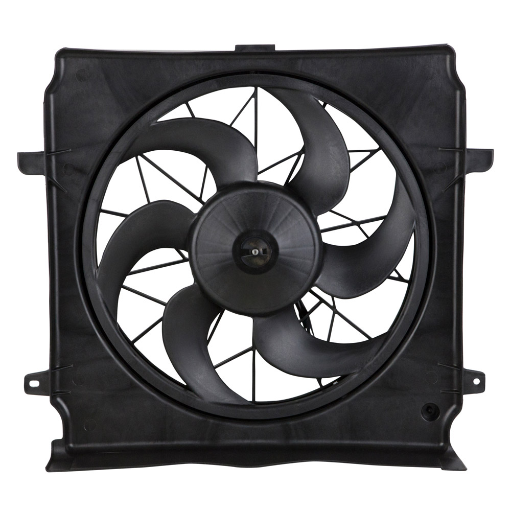 New 2005 Jeep Liberty Car Radiator Fan Radiator Side - 2.4L Engine Without Heavy Duty Cooling