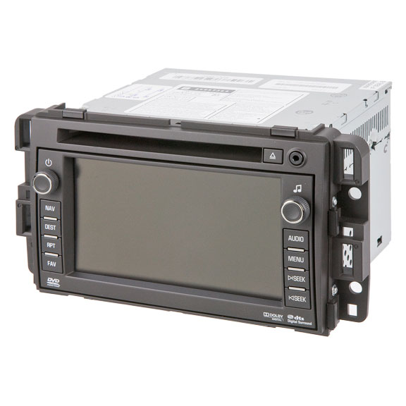 2008 Chevrolet Silverado GPS Navigation System In-Dash Navigation Unit with Single CD-DVD-MP3 Radio without Voice Recognition [Option Code UVB]