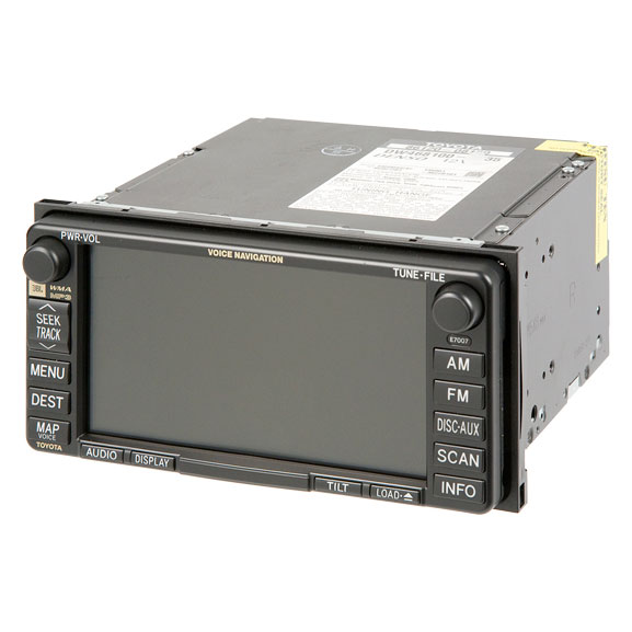 2007 Toyota Sienna GPS Navigation System In-Dash Navigation Unit with JBL Radio and Face Code E7007 [OEM 86120-08160 or 86120-08161]